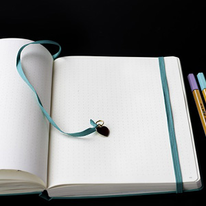 an open notepad
